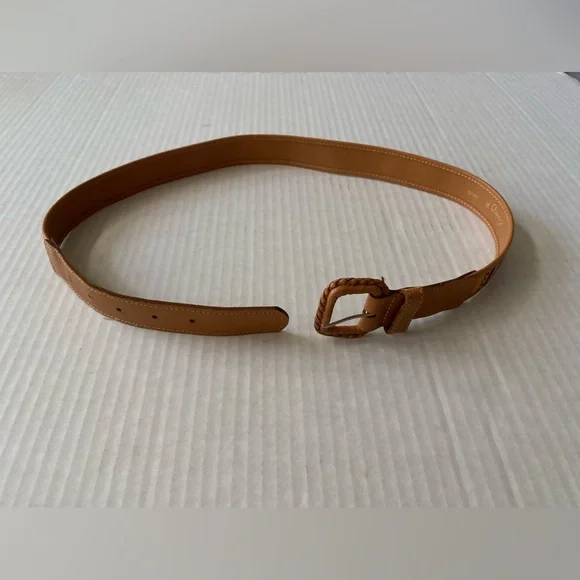 Vintage Omega Guatemalan Mayan Cotton Leather Belt Womens Size M Colorful Tribal - Picture 8 of 10